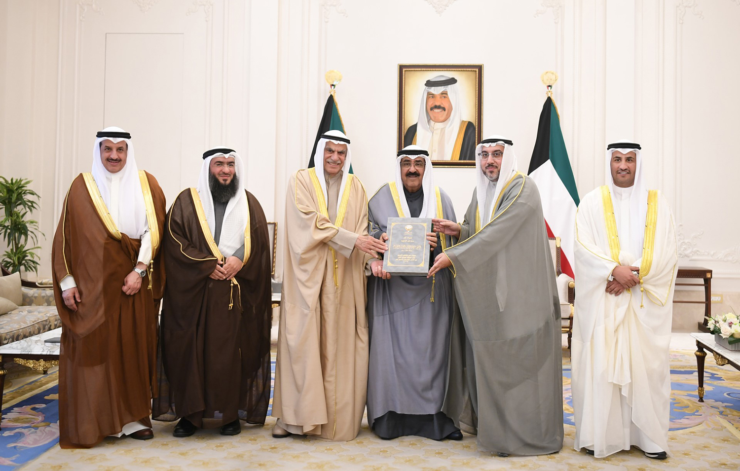 His Highness the Crown Prince received National Assembly Speaker and Committee Members of the Response Draft letter on the Amiri Speech