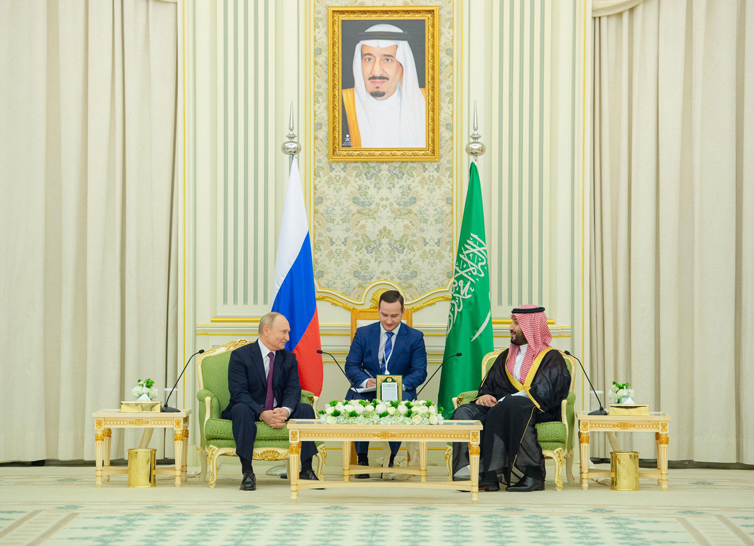 ولي العهد السعودي الأمير محمد بن سلمان والرئيس الروسي فلاديمير بوتين