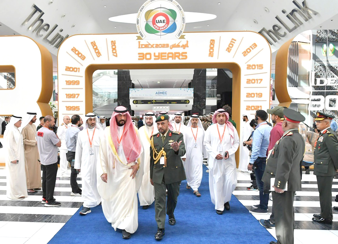 Kuwait's Acting Defense Minister Sheikh Talal Al-Sabah visits International Defense Exhibition (IDEX 2023)
