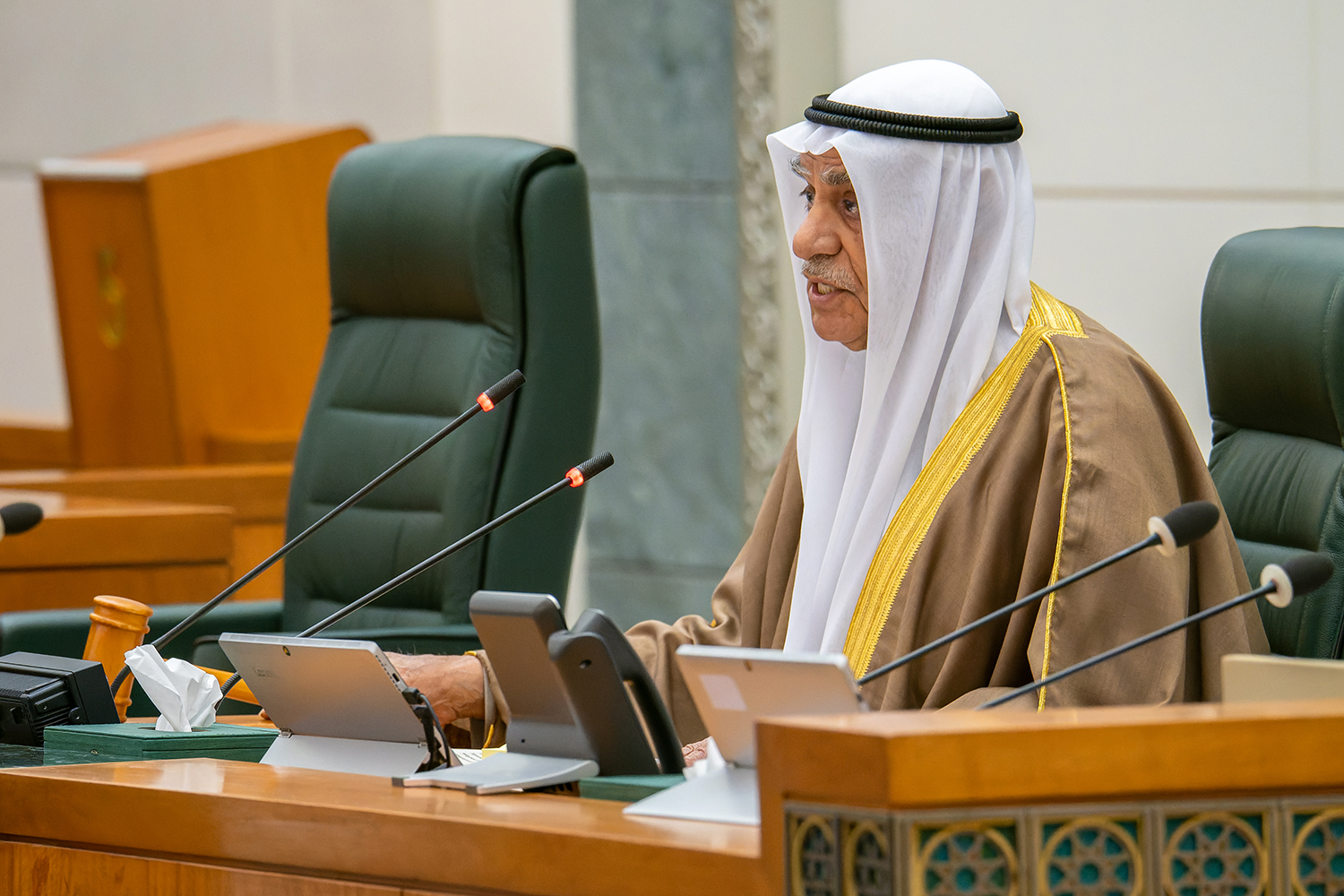 Kuwait's National Assembly (parliament) Speaker Ahmad Al-Saadoun