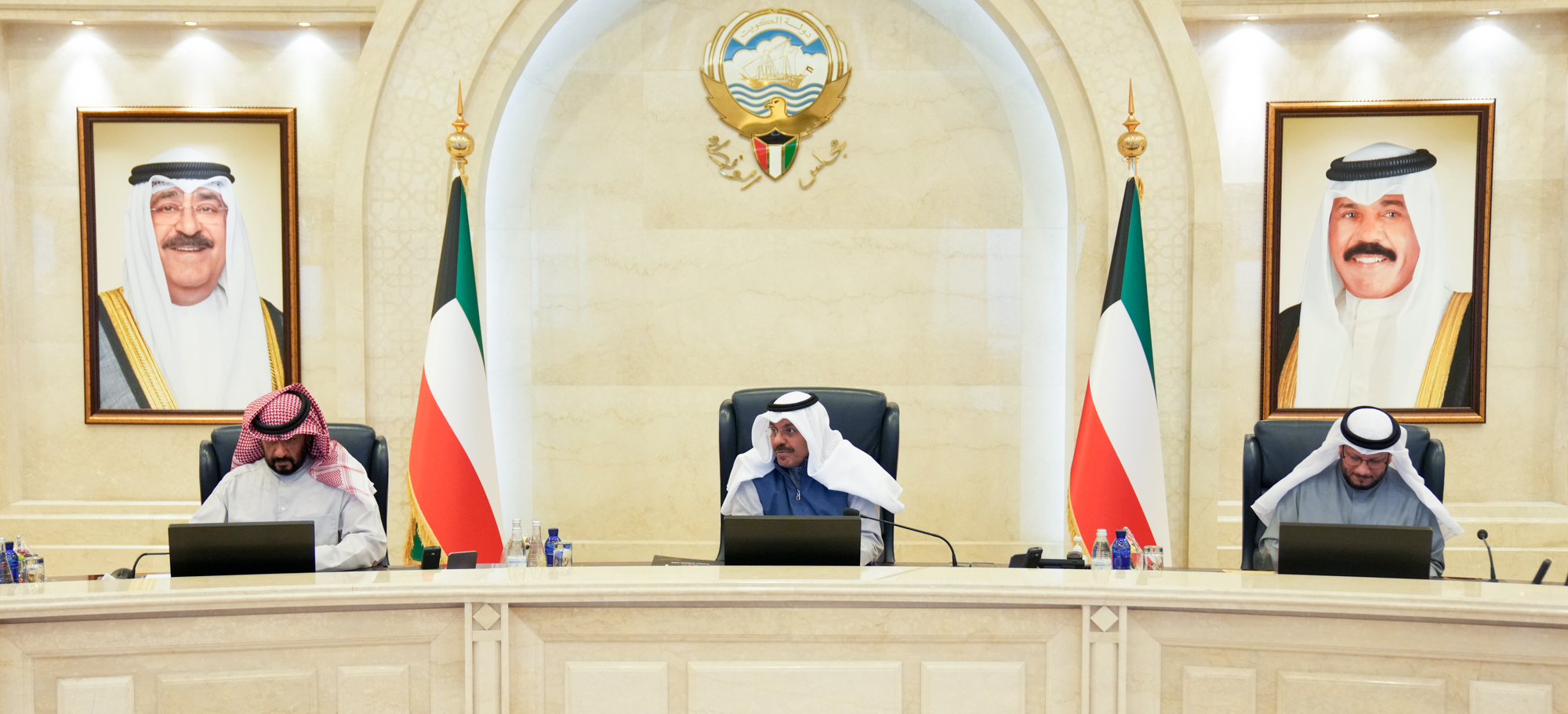 His Highness the Prime Minister Sheikh Ahmad Nawaf Al-Ahmad Al-Jaber Al-Sabah presides Cabinet meeting