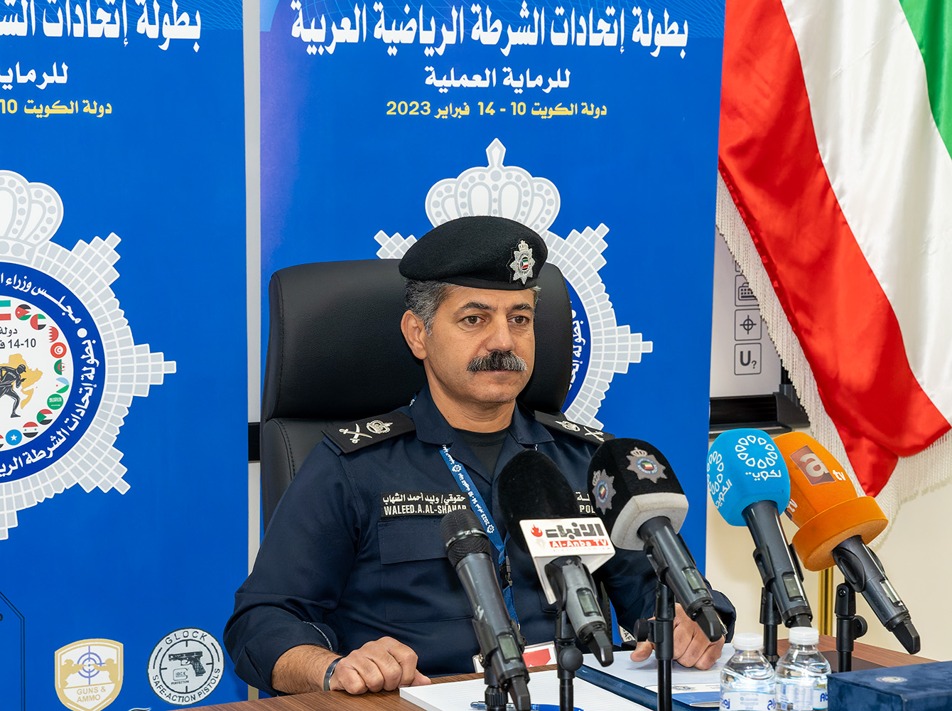 رئيس اتحاد الشرطة الرياضي الكويتي اللواء حقوقي وليد الشهاب