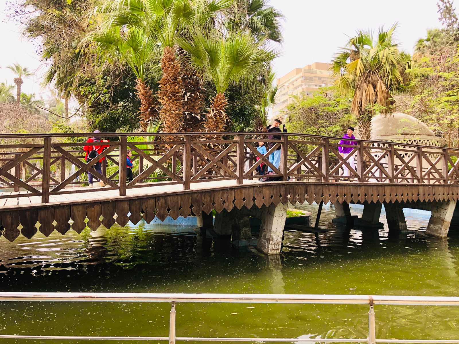 A wooden bridge dating back more than 100 years
