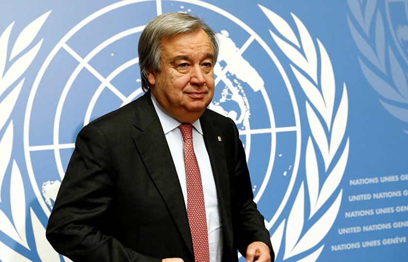 Le secrétaire général des Nations unies, Antonio Guterres.