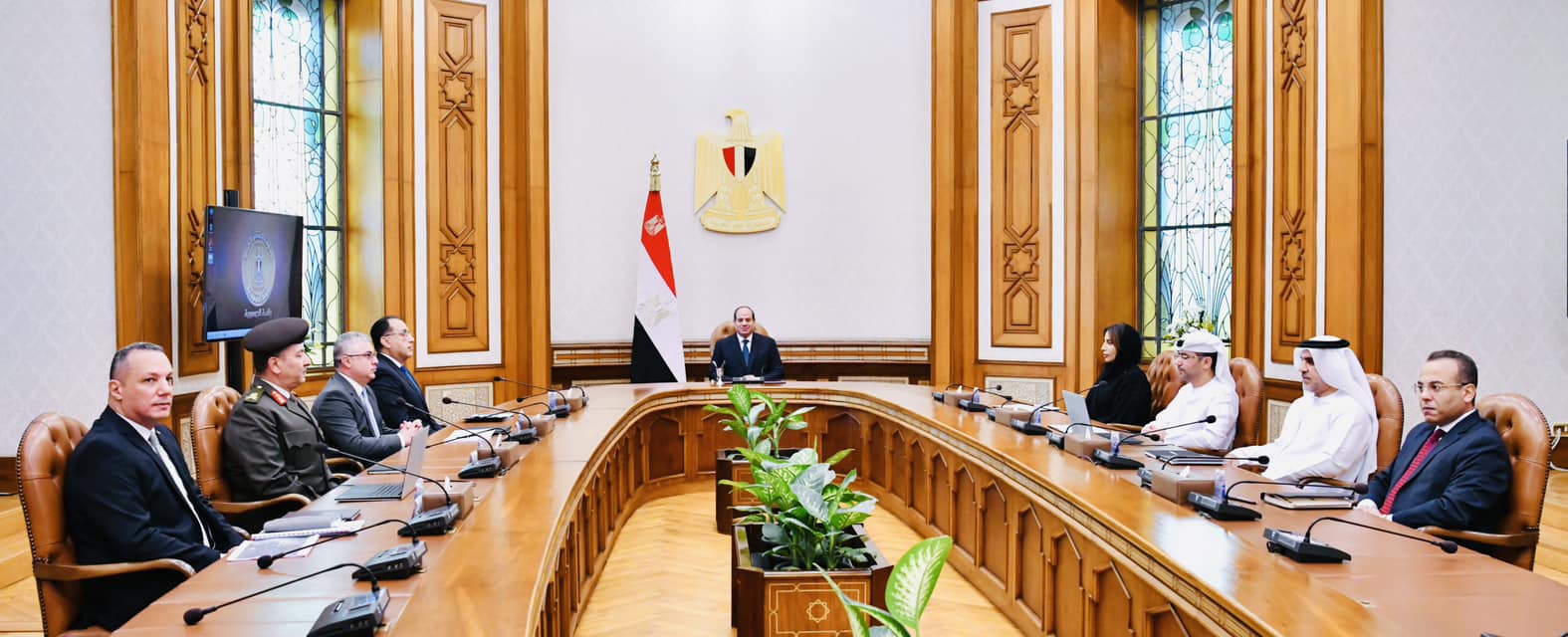 الرئيس المصري يلتقي الرئيس التنفيذي لمجموعة موانئ أبوظبي