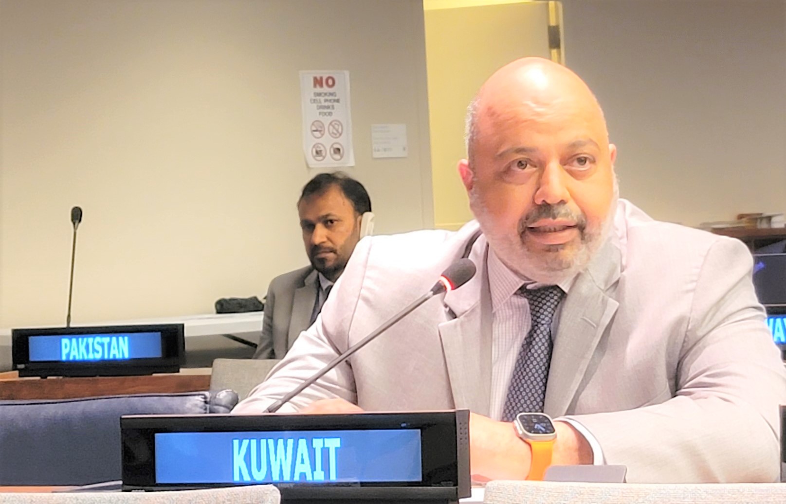 Le représentant permanent du Koweït auprès des Nations unies, Tarek Al-Bannay.
