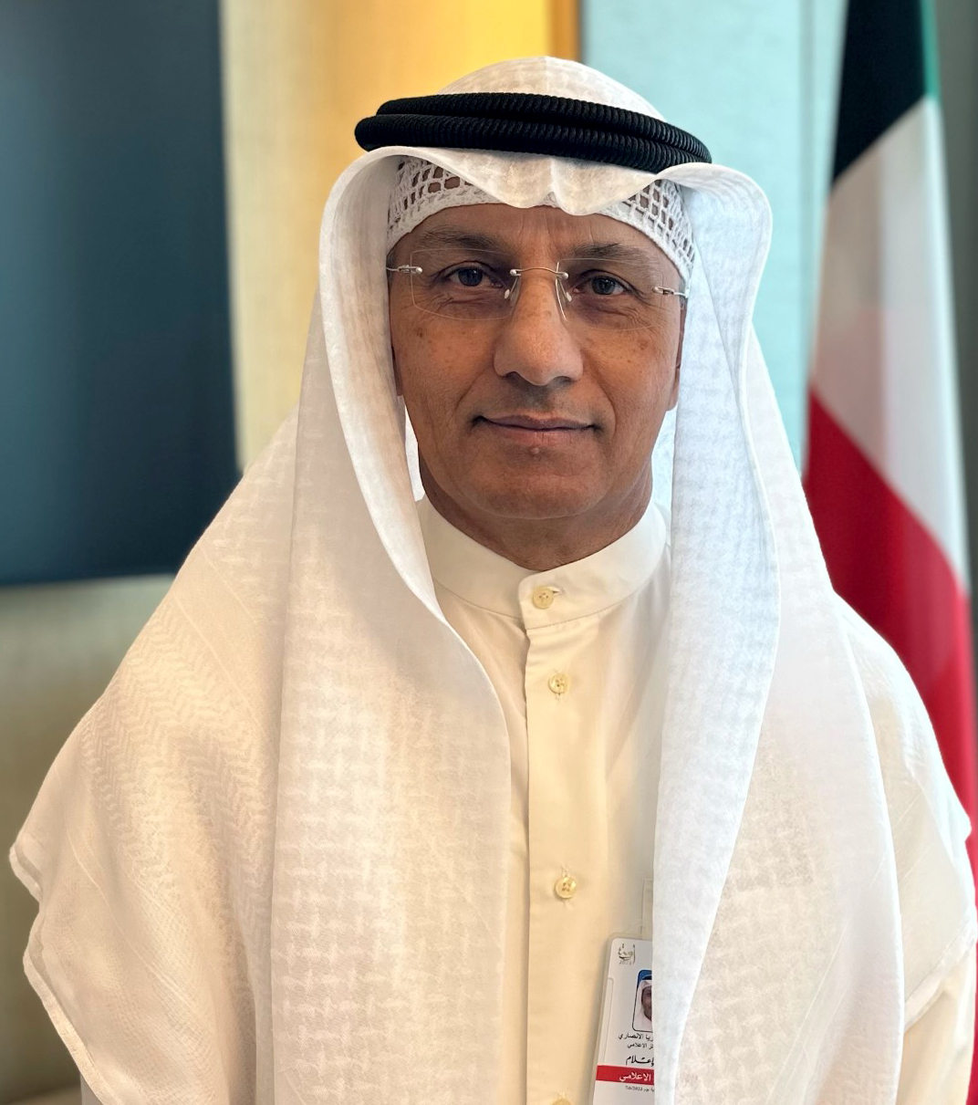 وكيل وزراة الاعلام المساعد لقطاع الاعلام الخارجي بالتكليف ورئيس المركز الاعلامي الخاص بتغطية انتخابات (امة 2023) مازن الانصاري