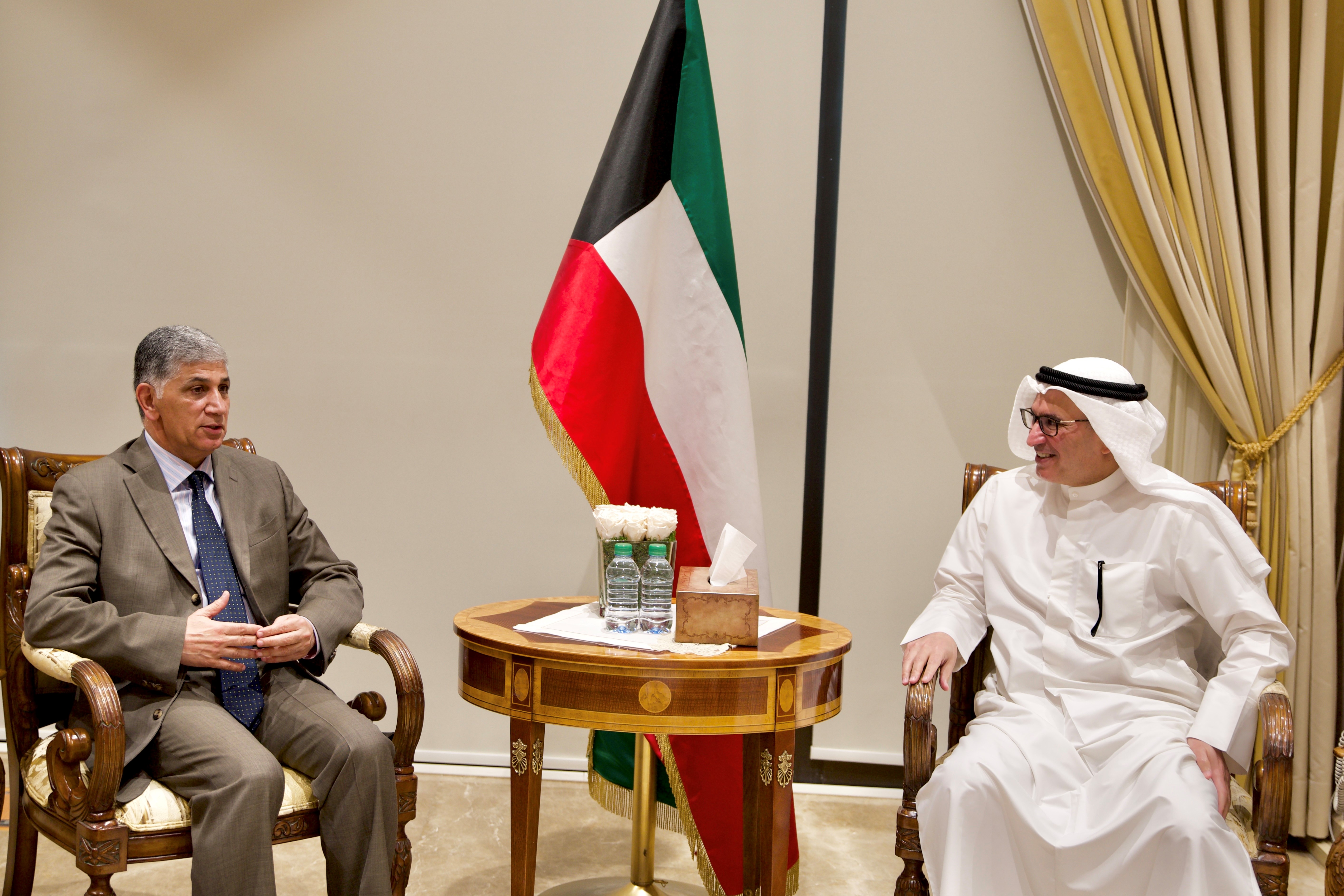 Deputy Foreign Minister Ambassador Mansour Al-Otaibi receives UN Coordinator for Black Sea Grain Initiative Abdullah Dashti