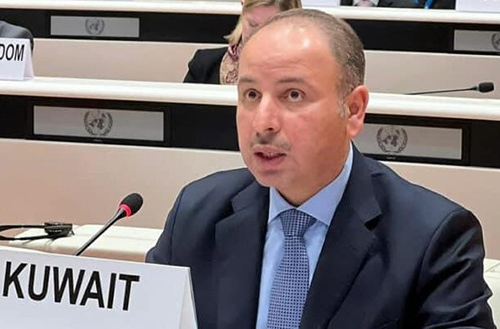 Kuwait's Permanent Representative to the UN and other international organizations in Geneva, Ambassador Nasser Al-Hain