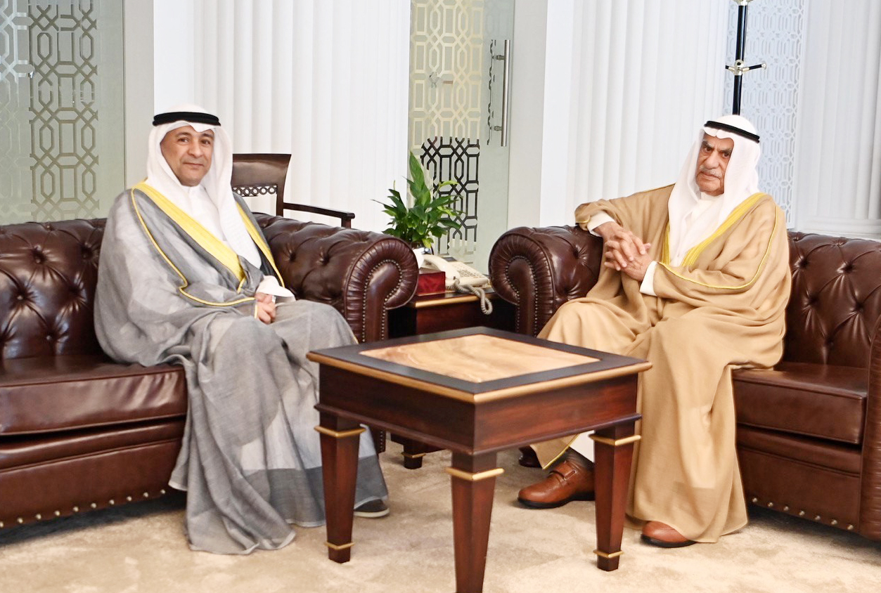 National Assembly Speaker Ahmad Al-Sadoun receives Gulf Cooperation Council (GCC) Secretary-General Jassim Al-Budaiwi