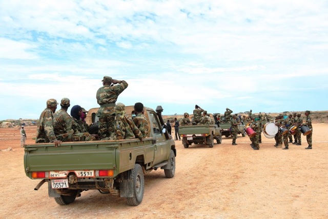 الجيش الوطني الصومالي يدمر مرآب كبير لميلشيات الشباب لاعداد المتفجرات