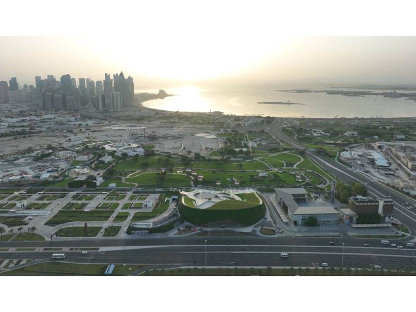 المبنى الرئيسي (لإكسبو الدوحة) يدخل موسوعة (غينيس) لامتلاكه أكبر سطح اخضر بالعالم