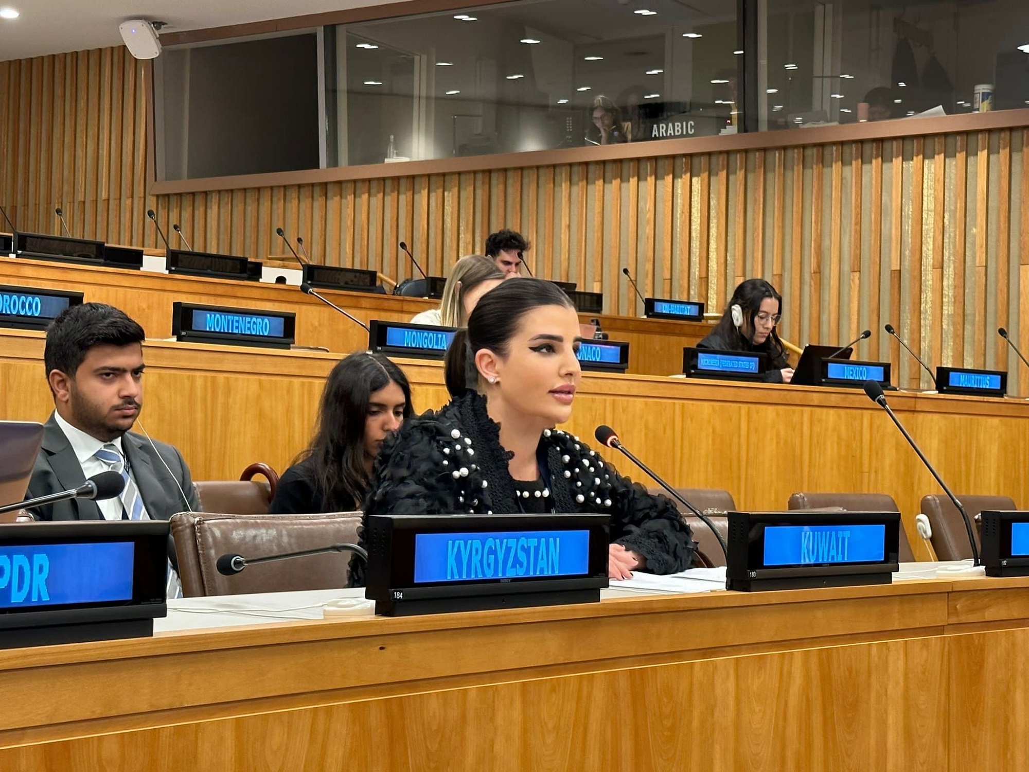 السكرتير الثالث في وفد الكويت الدائم لدى الأمم المتحدة وفيقة الملا