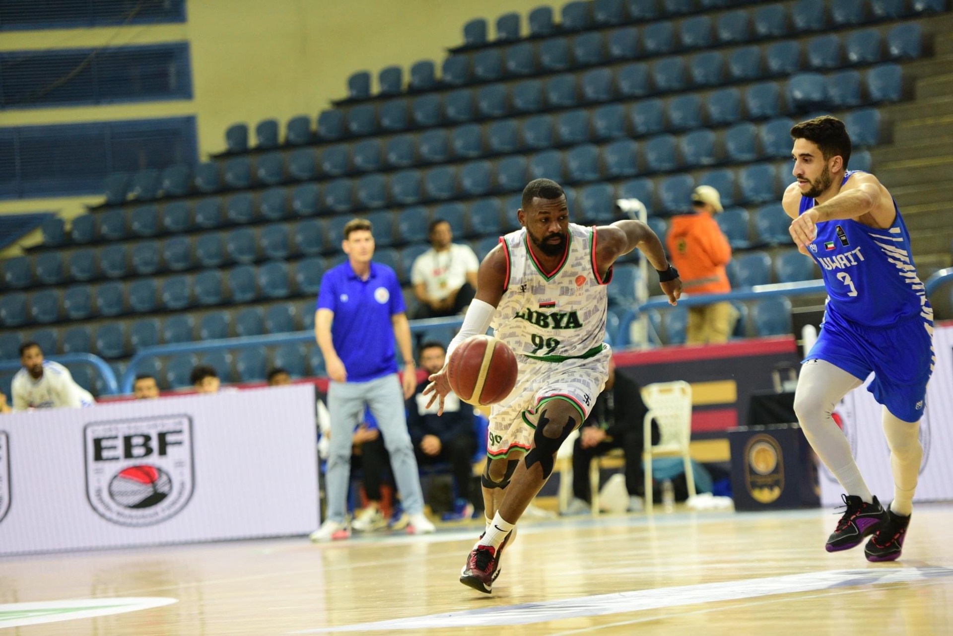Basketball match between Kuwait and Libya