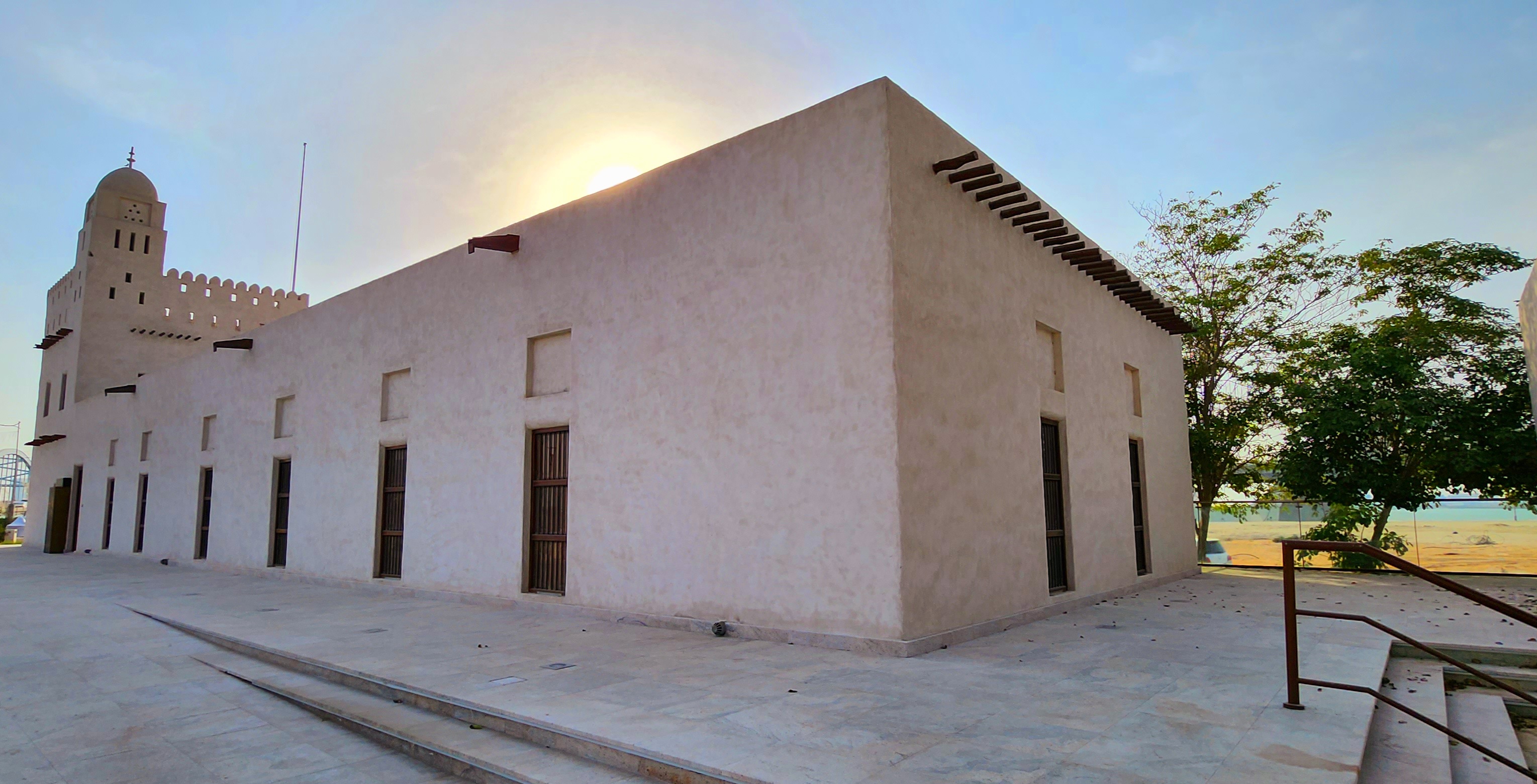 One of the remaining old structures of Abu Dhabi's Al-Maqtaa area