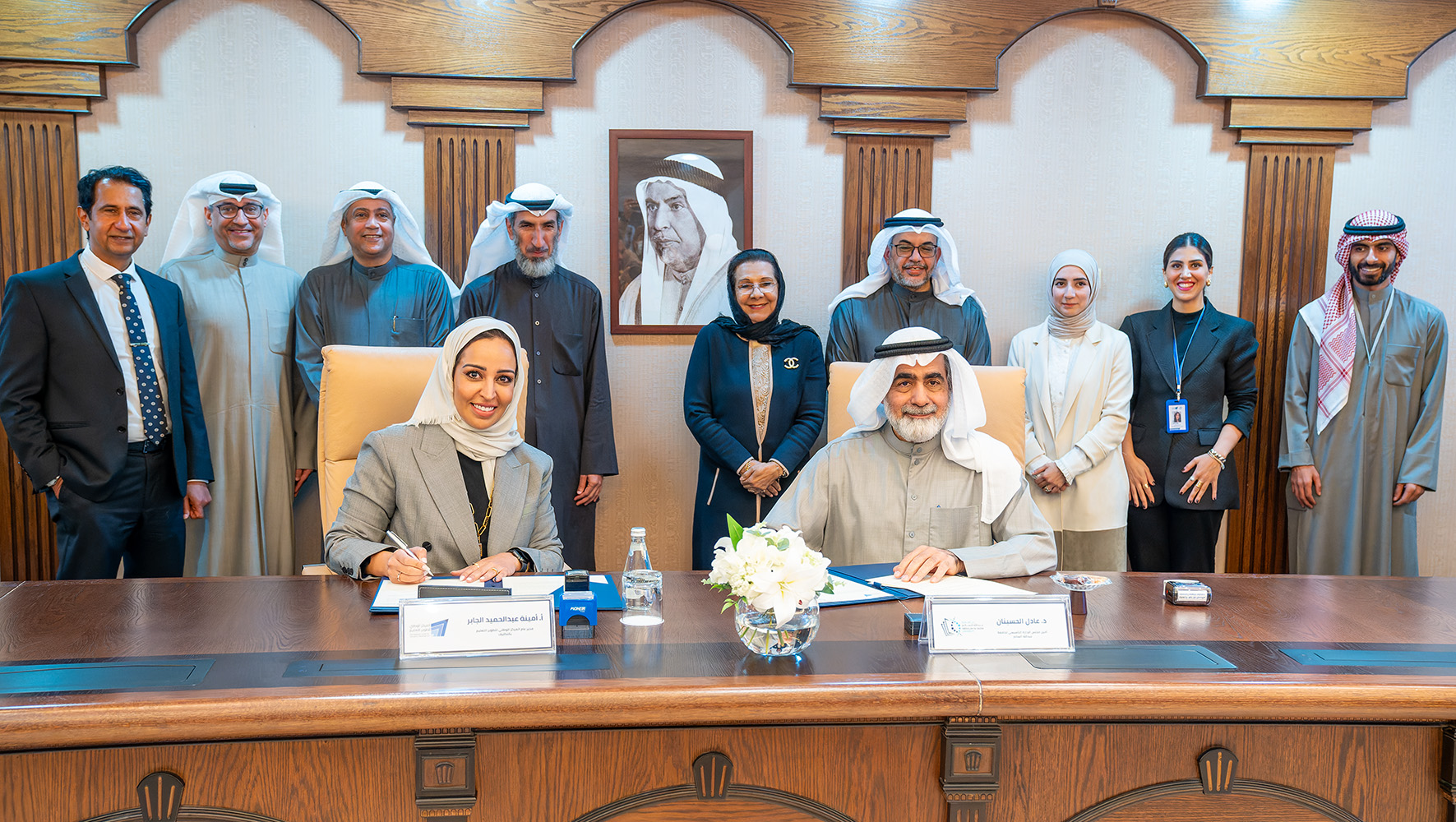جامعة عبدالله السالم توقع اتفاقية مع المركز الوطني لتطوير التعليم