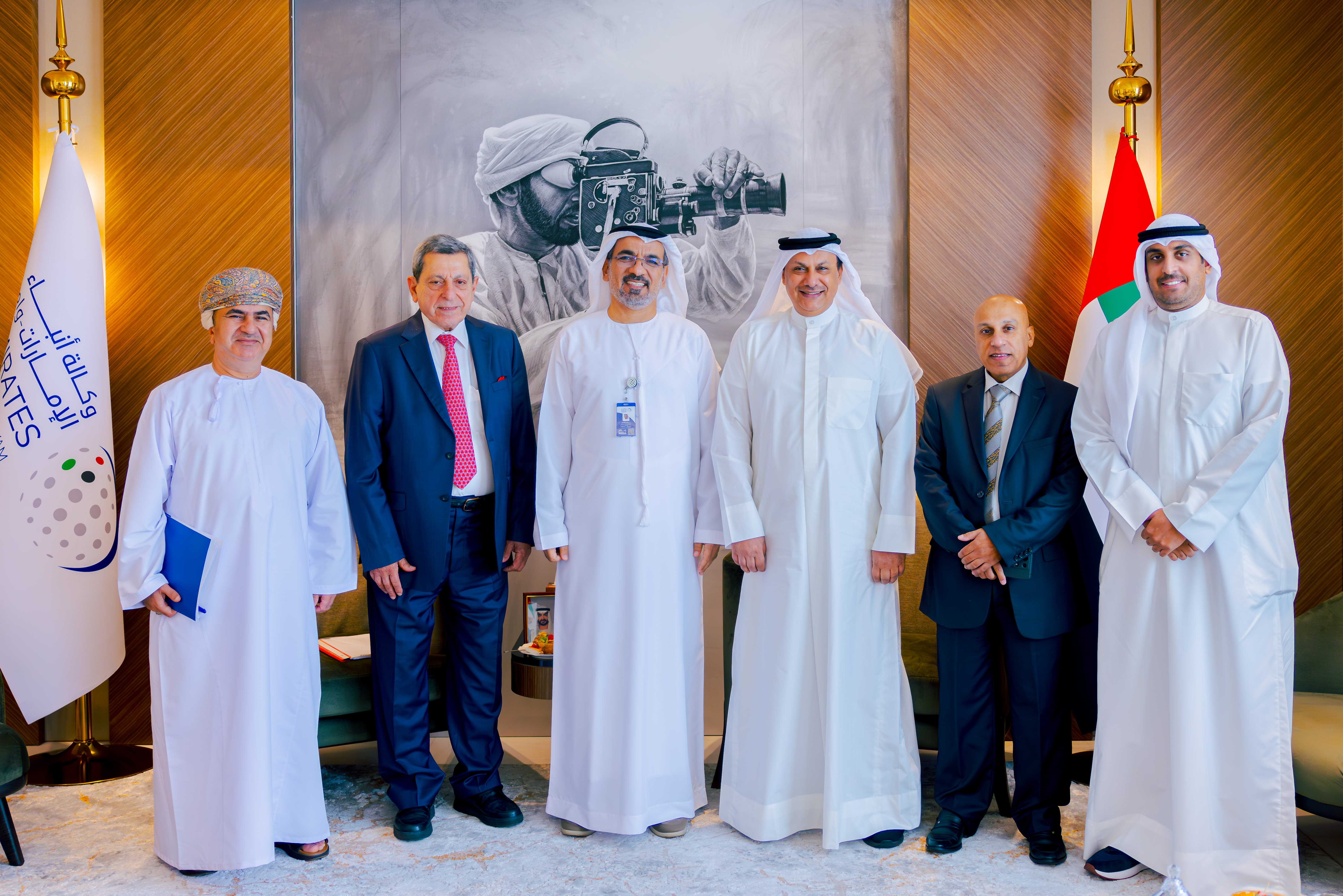 Group photo of the members of the General Secretariat of the Federation of Arab News Agencies (FANA)