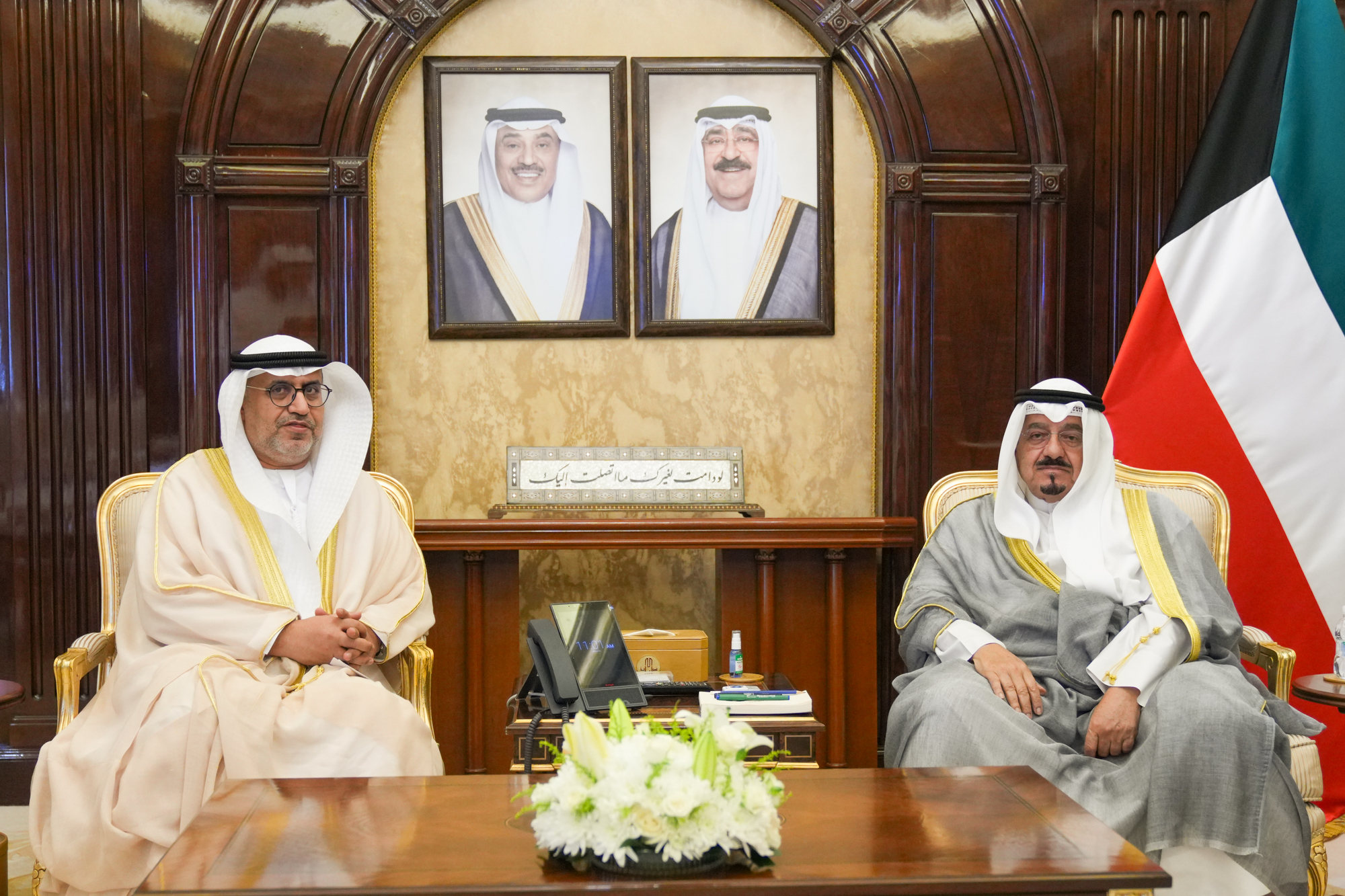 His Highness the Prime Minister receives UAE's Ambassador to Kuwait Dr. Matar Al-Neyadi