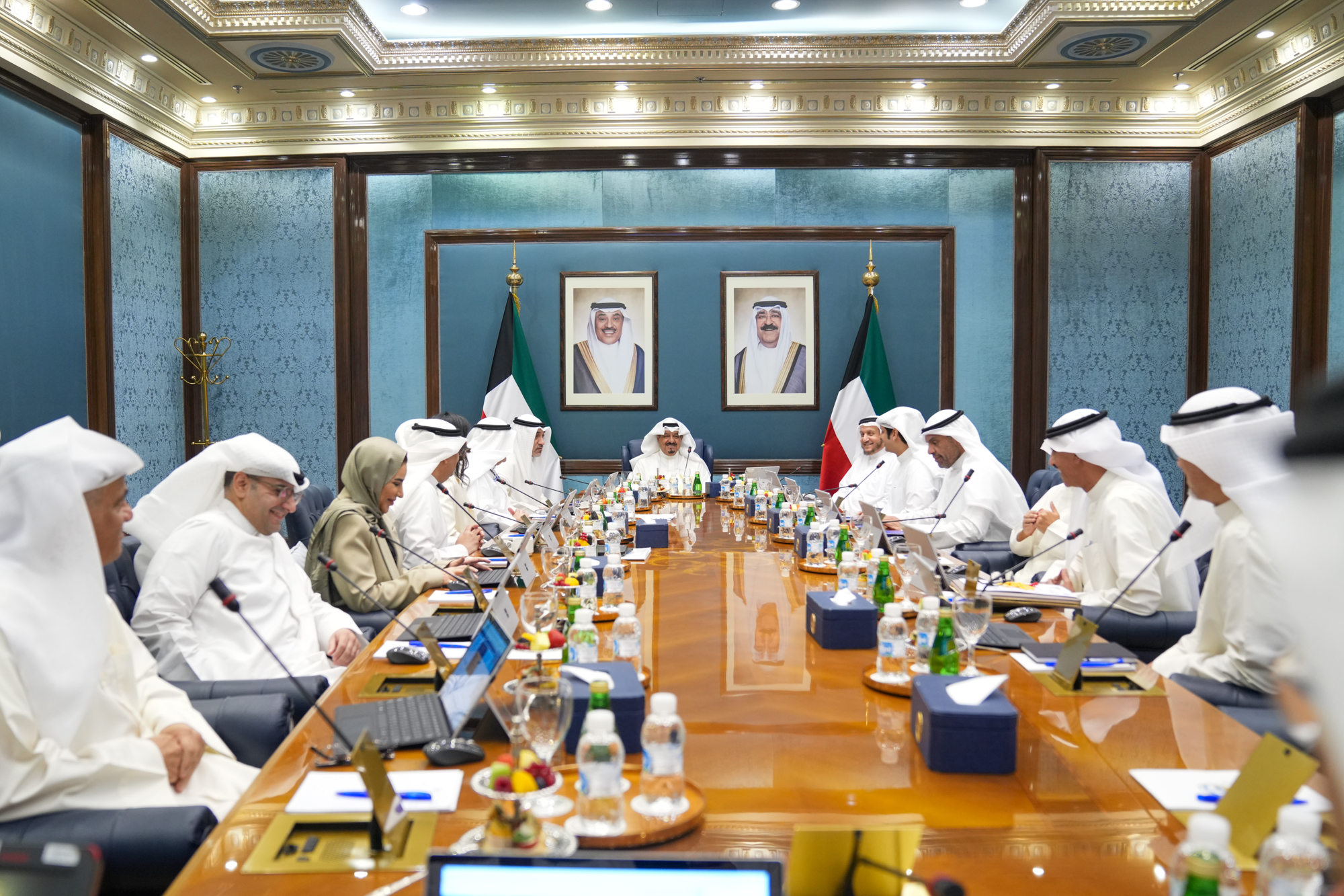 His Highness the Prime Minister Sheikh Ahmad Abdullah Al-Ahmad Al-Sabah presides Cabinet meeting