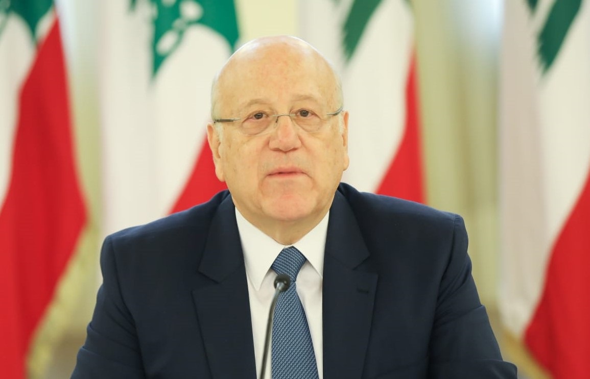 رئيس حكومة تصريف الاعمال اللبنانية نجيب ميقاتي 