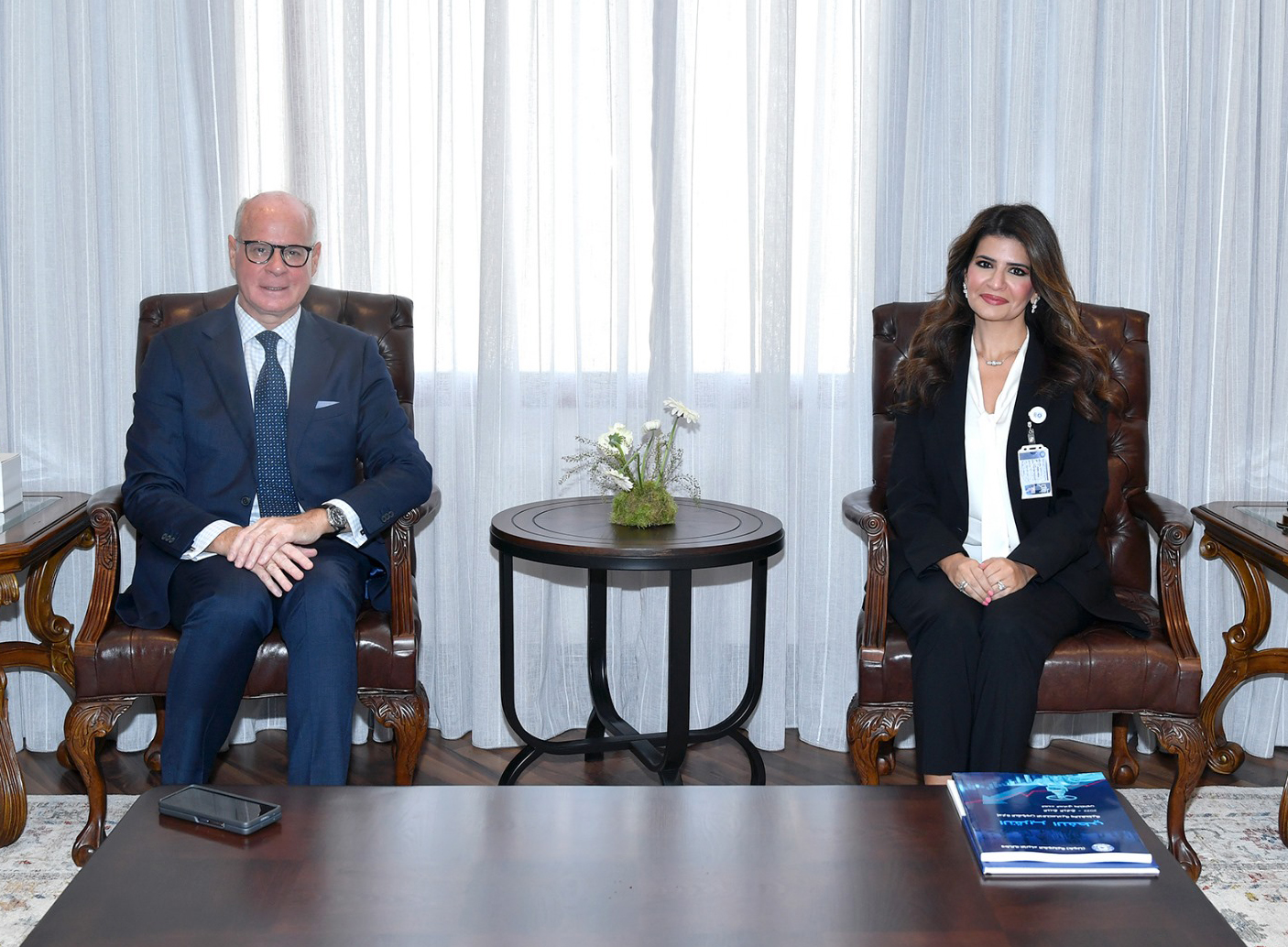 Director General of KUNA Dr. Fatima Al-Salem meets with Greece's Ambassador to Kuwait Ioannis Plotas