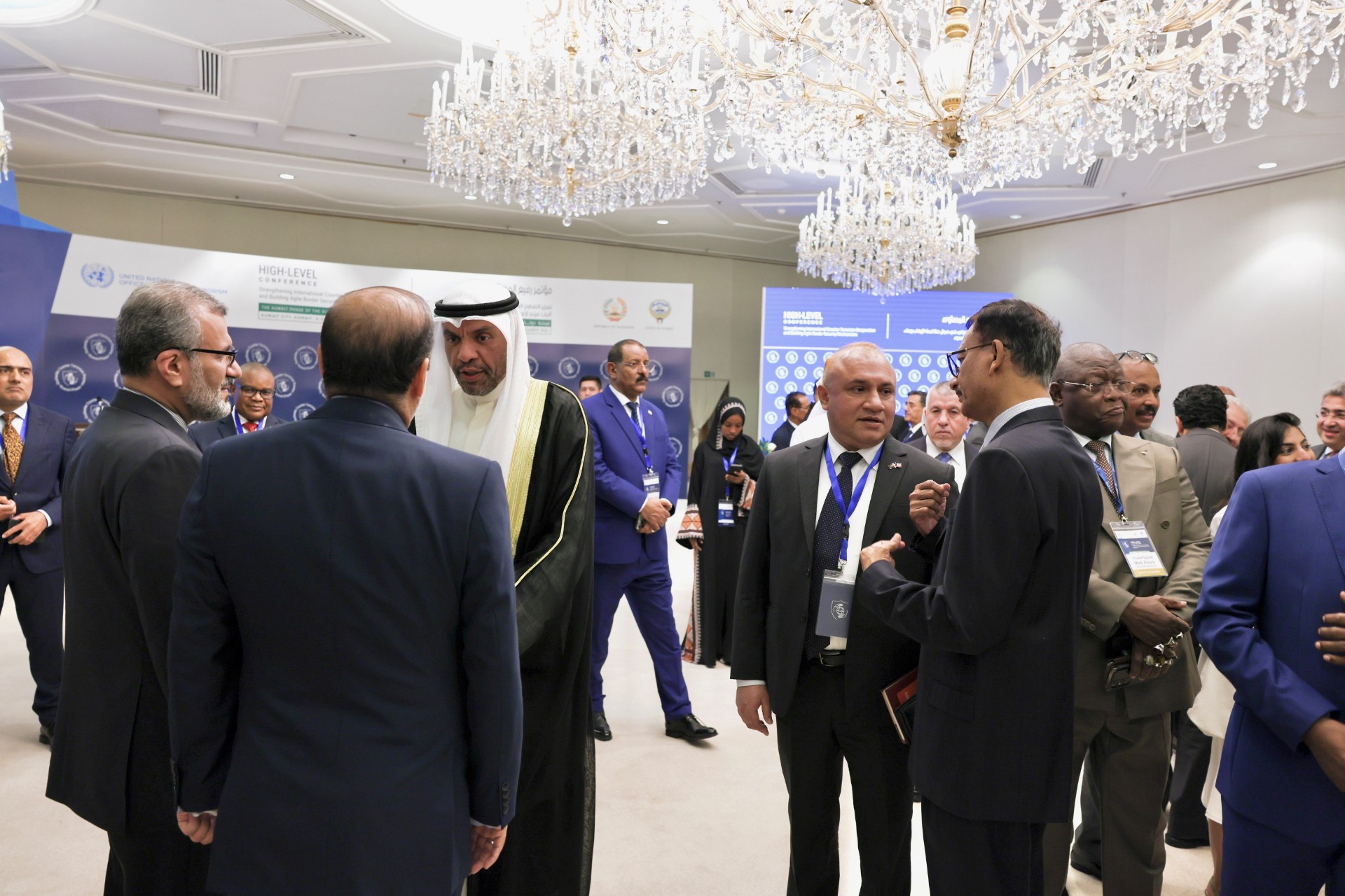 Minister of Foreign Affairs Abdullah Al-Yahya holds reception for participants in counter-terror conf.