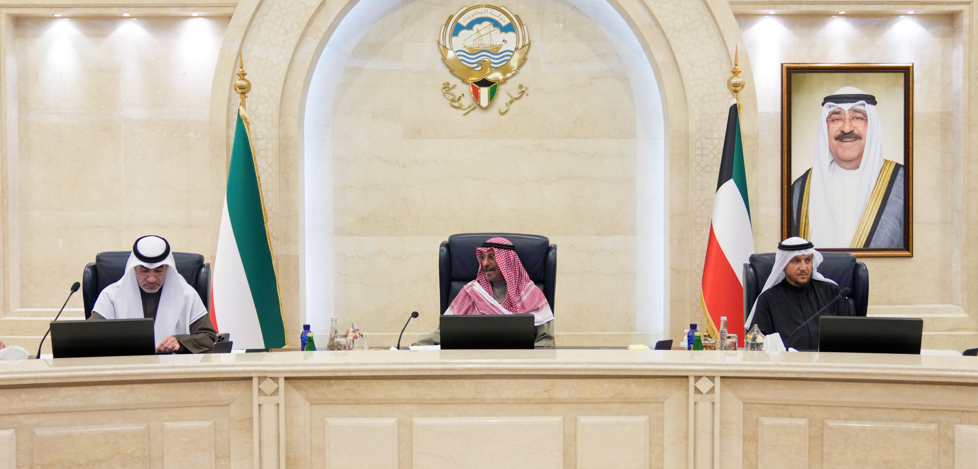 His Highness the Prime Minister Sheikh Dr. Mohammad Sabah Al-Salem Al-Sabah presides Cabinet meeting