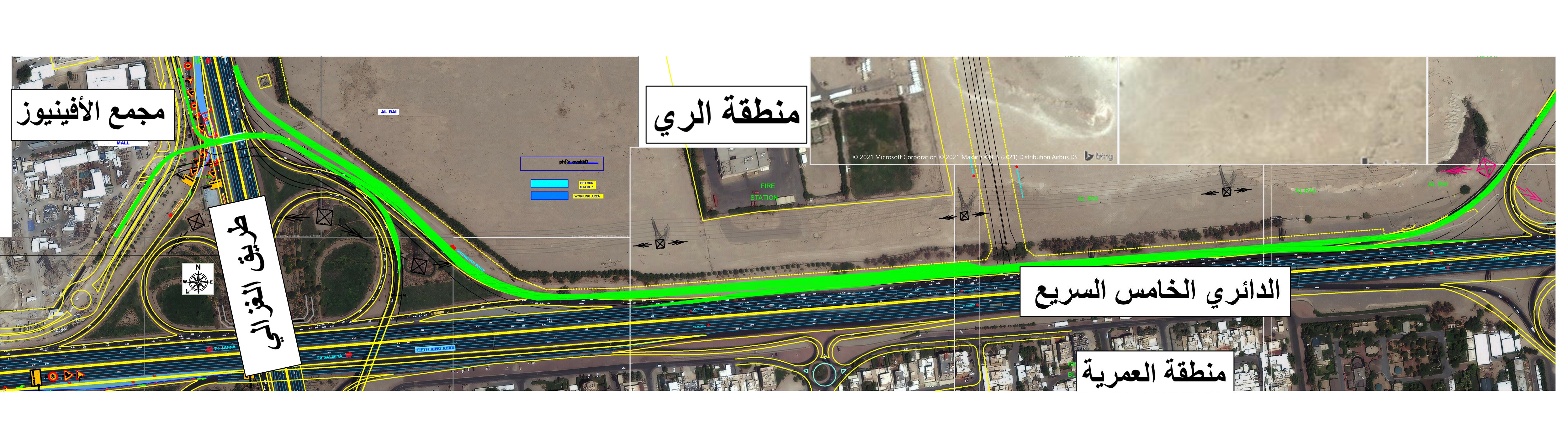 (هيئة الطرق) تفتتح غدا أجزاء من الدائري الخامس مع طريقي (الغزالي) و(محمد بن القاسم)