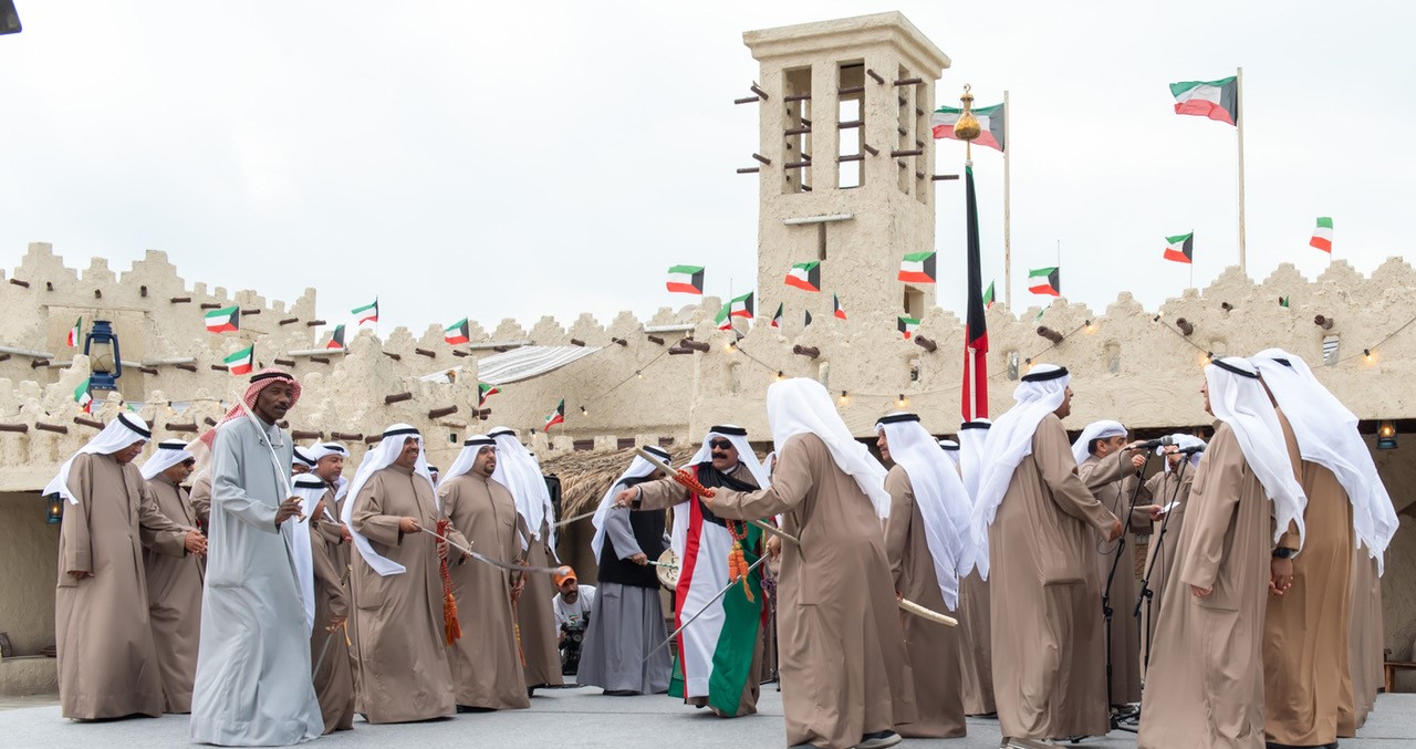 Kuwait's National Day celebrations in Youm Al-Bahar traditional village