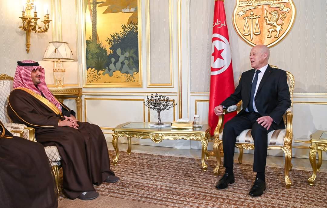 Tunisian President with Saudi Interior Minister