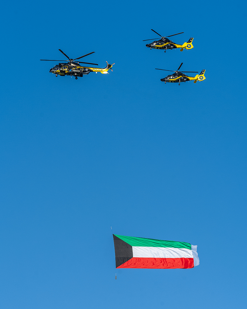 KUNA Kuwait Air Force parade on nat'l days