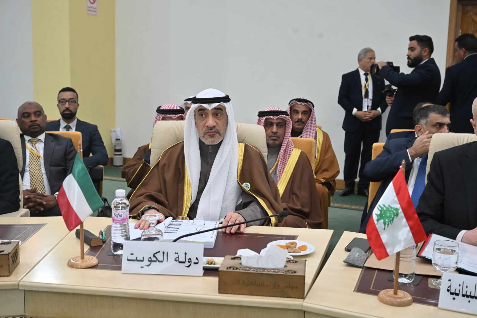 Kuwait's Deputy Prime Minister, Minister of Defense and Acting Minister of Interior Sheikh Fahad Yousef Saud Al-Sabah Addressing the 41st session of the Arab Interior Ministers Council