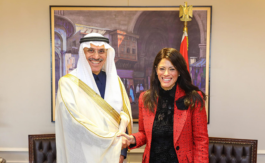 The Egyptian Minister of International Cooperation (MIC), Rania Al-Mashat and ISDB President Dr. Mohammad Al-Jasser