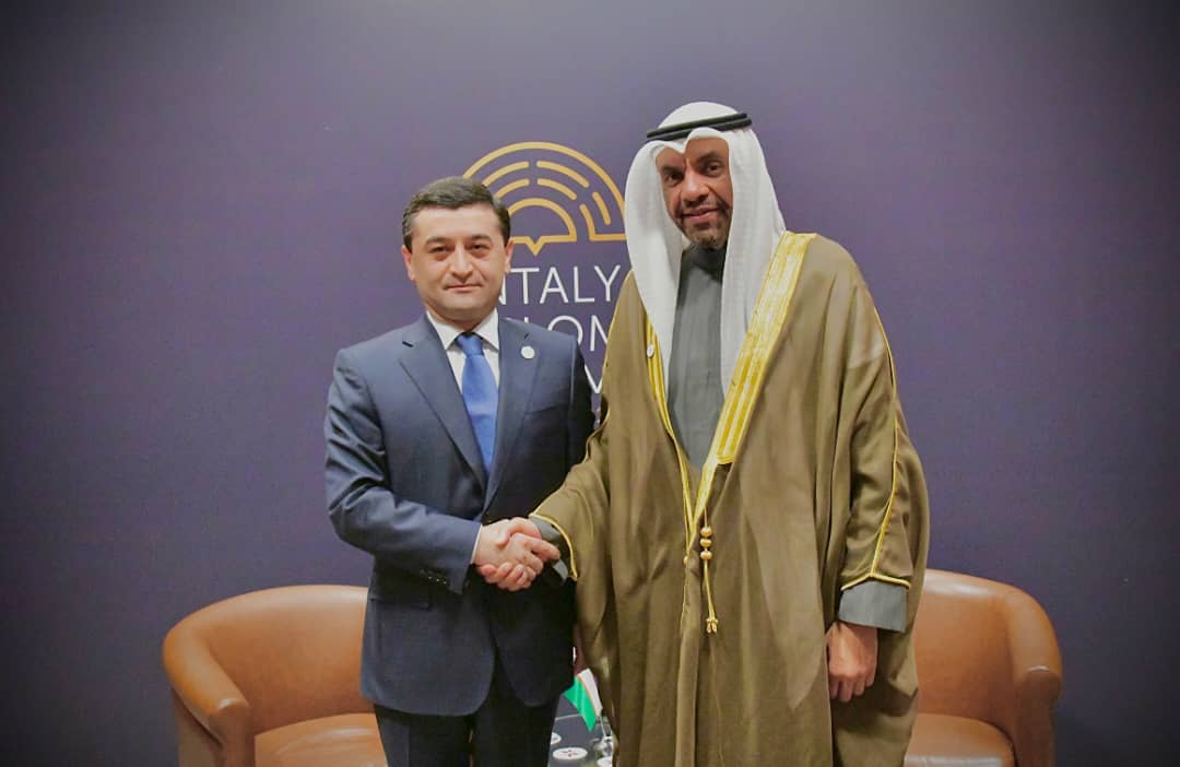 Representative of His Highness the Amir of Kuwait meets Uzbekistan's Minister of Foreign Affairs
