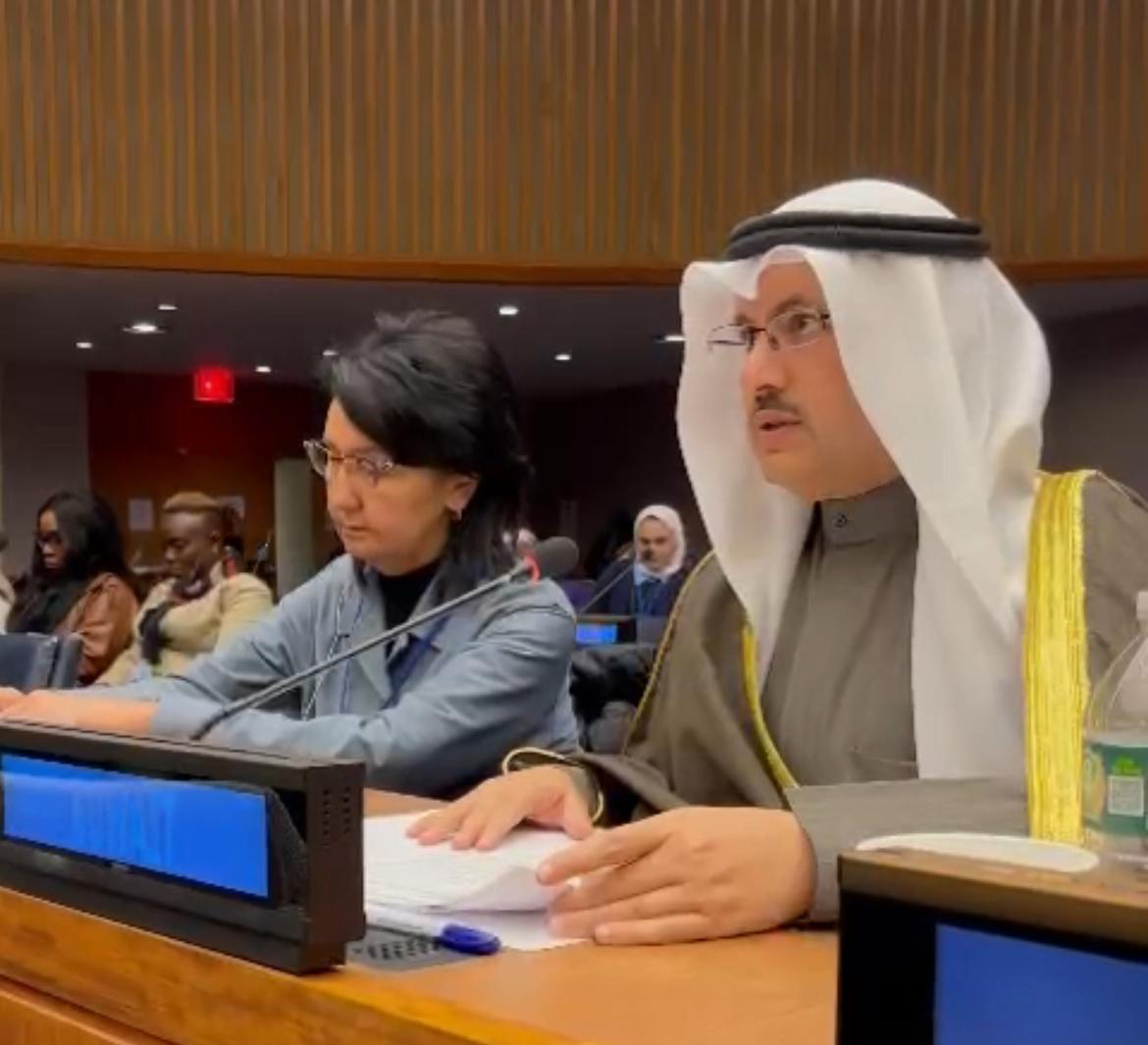 Social Affairs Social Affairs Sheikh Firas Saud Al-Malik Al-Sabah addressing the 68th Session of the UN Commission on the Status of Women