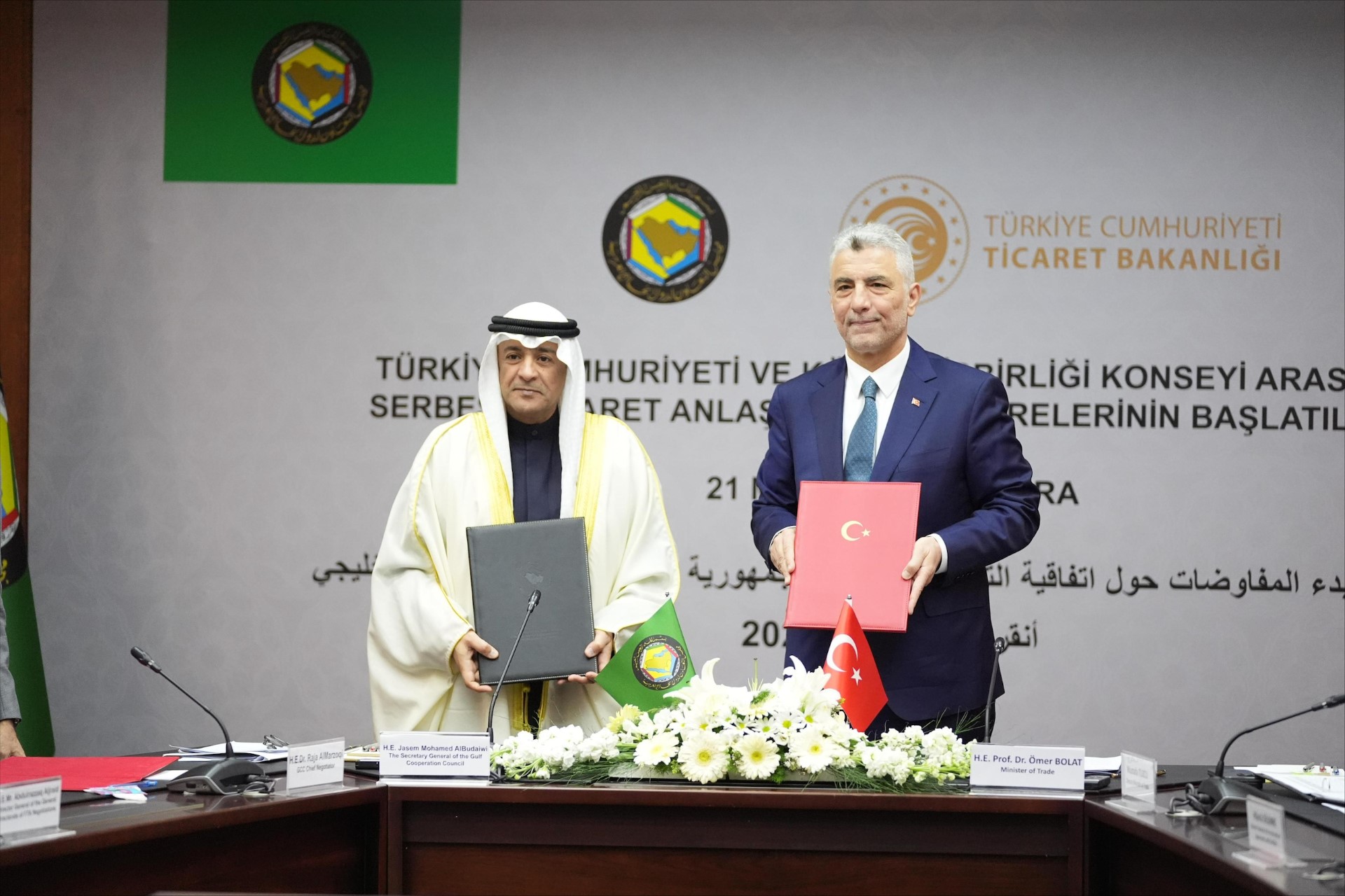 GCC Secretary General and Turkish Trade Minister