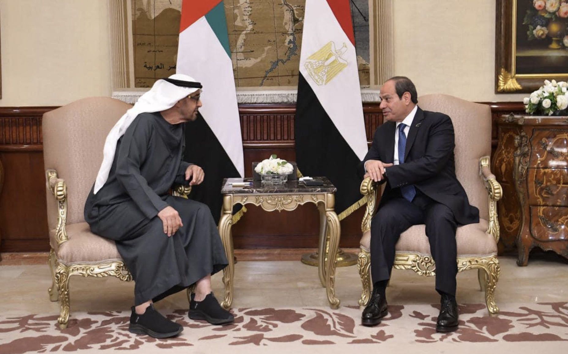 الرئيس المصري يبحث مع نظيره الإماراتي جهود وقف إطلاق النار في غزة