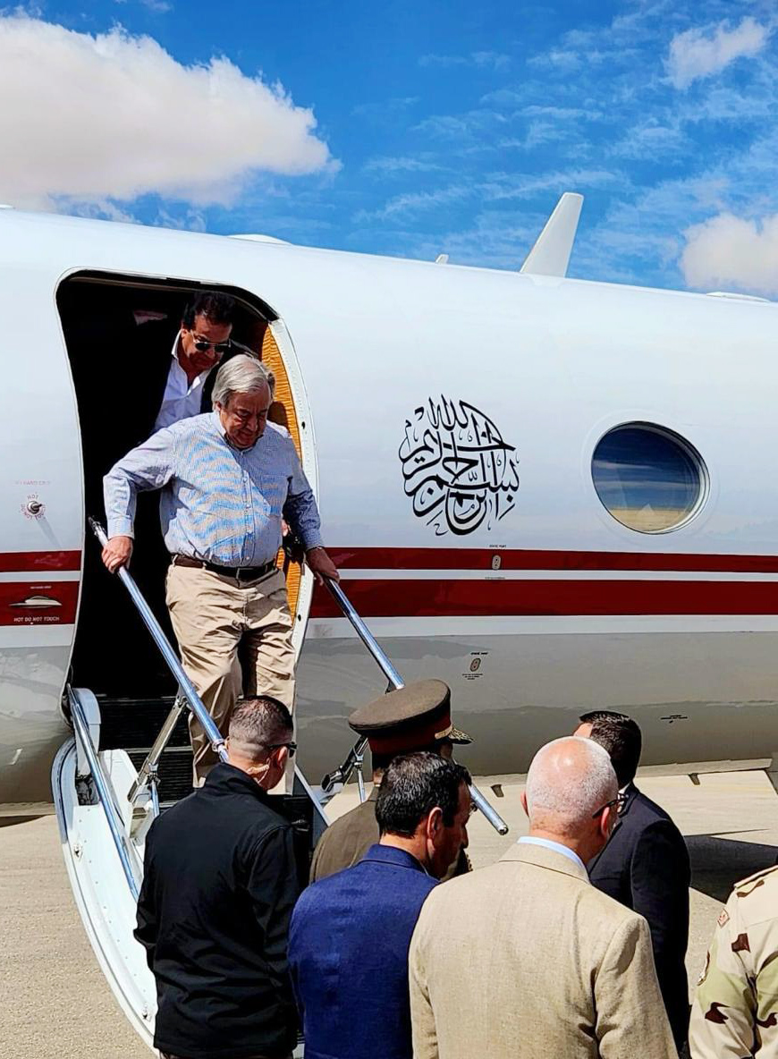 UN chief urges swift entry of accumulated aid from Egypt into Gaza