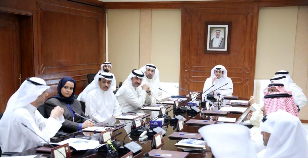 Minister of Information with the ministry's officials