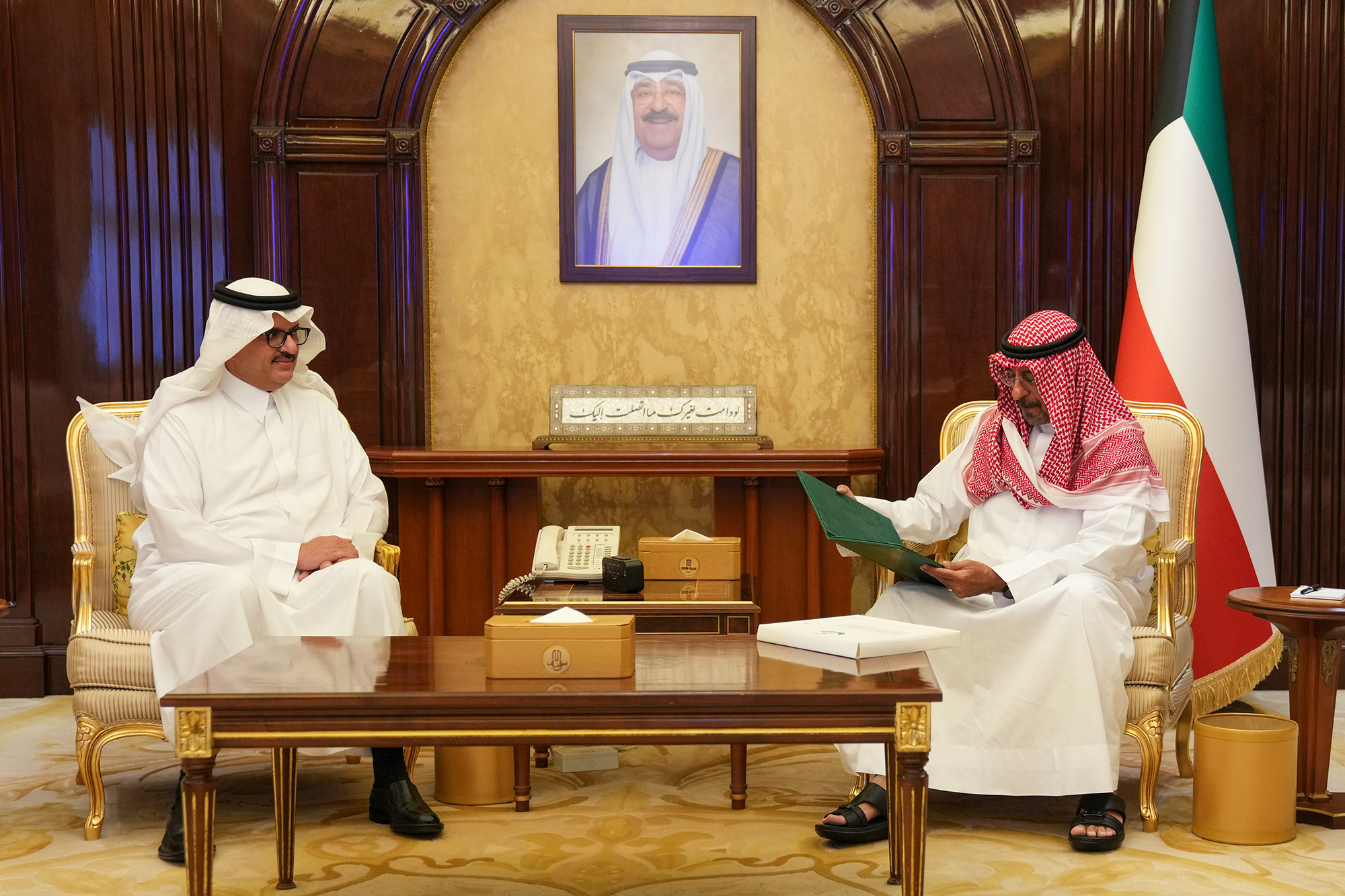 the Prime Minister Sheikh Dr. Mohammad Sabah Al-Salem Al-Sabah received Saudi Ambassador to Kuwait