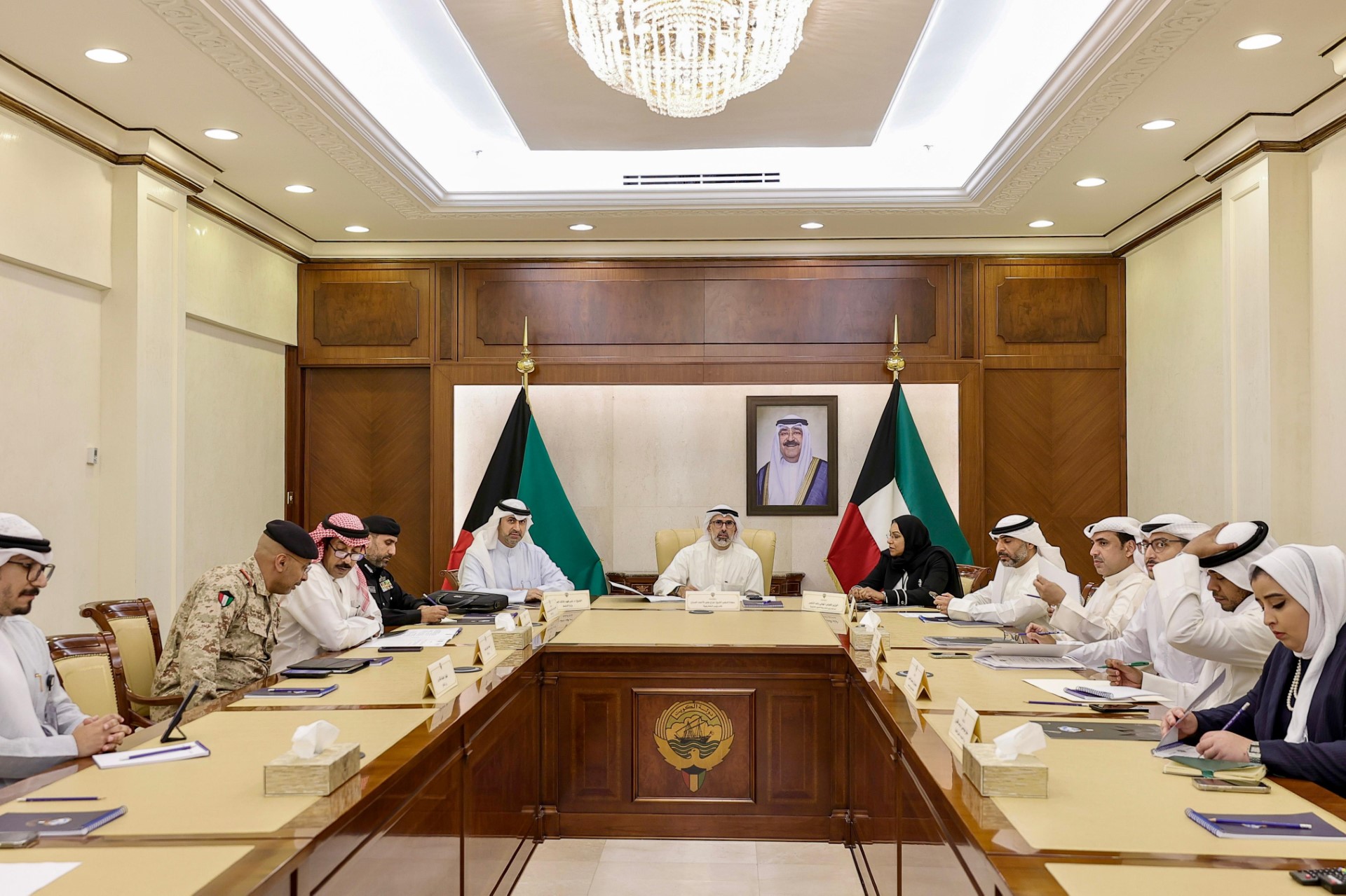 Kuwaiti Deputy Foreign Minister Ambassador Sheikh Jarrah Jaber Al-Ahmad Al-Sabah chaired a border demarcation committee meeting