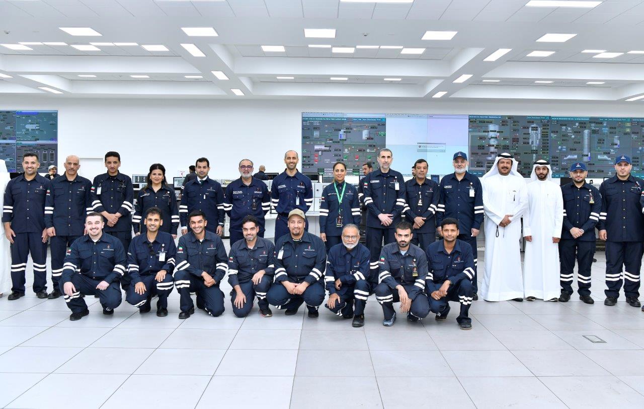 Kuwait Petroleum Corporation CEO Sheikh Nawaf Saud Al-Sabah during his visit to the Kuwait National Petrolem Company