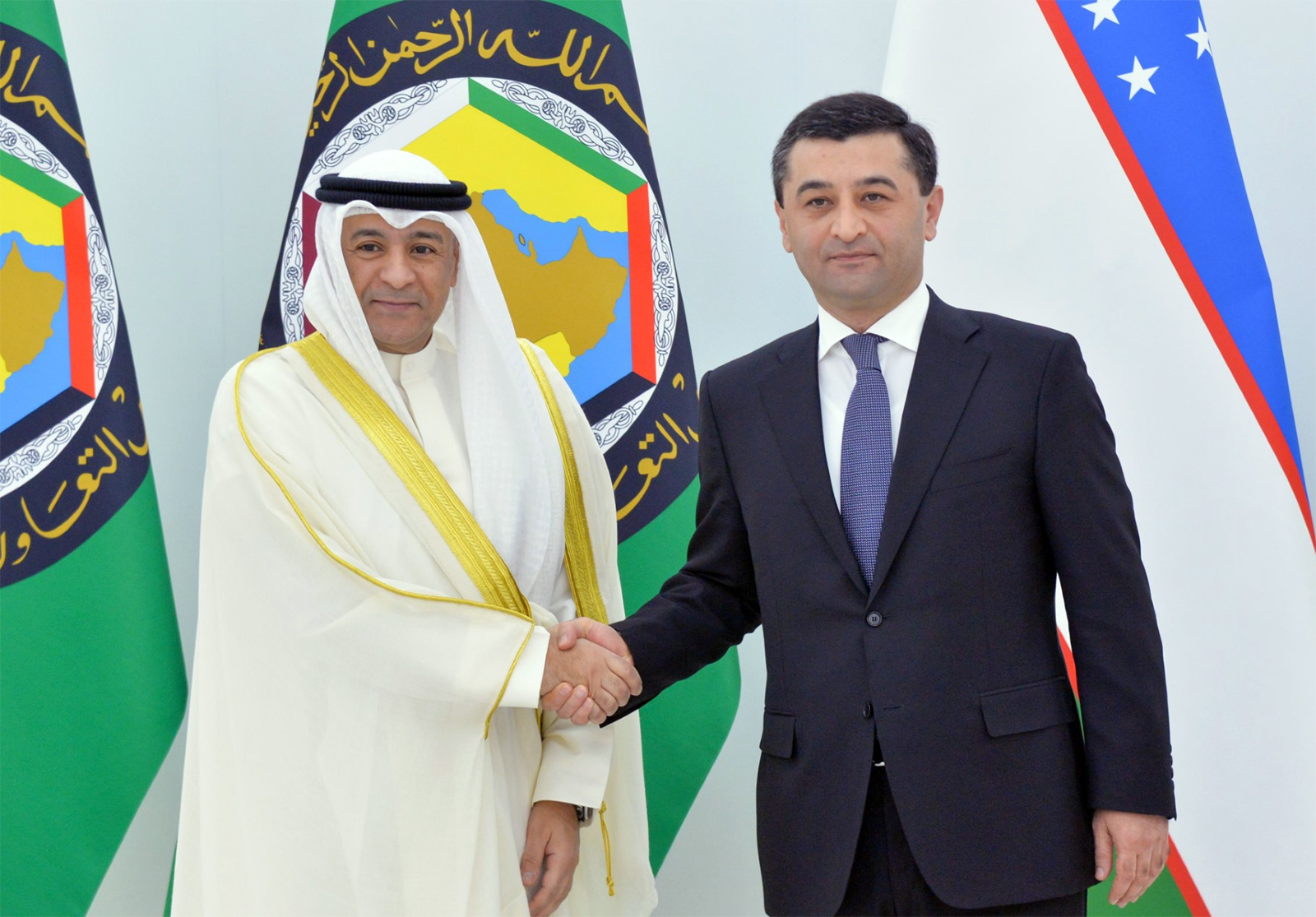 Le chef du CCG avec le ministre des Affaires étrangères de l'Ouzbékistan