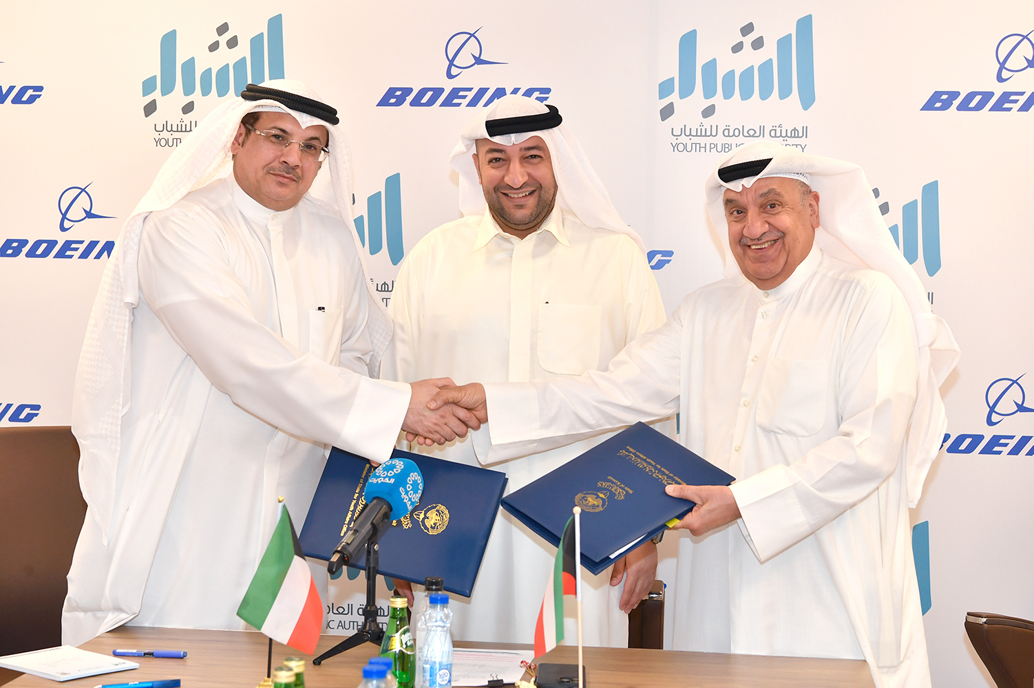 جانب من توقيع الهيئة العامة للشباب اتفاقية شراكة مع شركة (بوينغ)