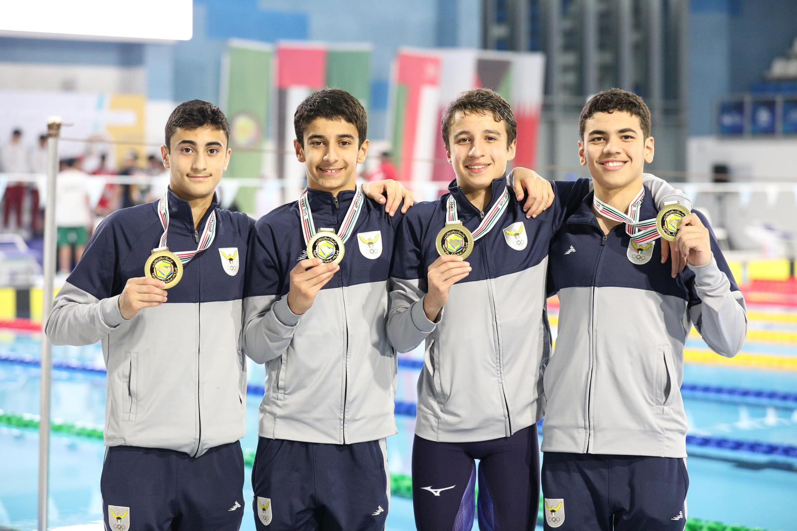أبطال منتخب الكويت للسباحة