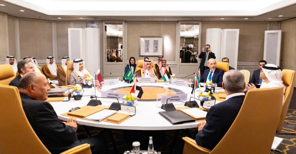 Six-party Arab consultative meeting discusses Gaza situation