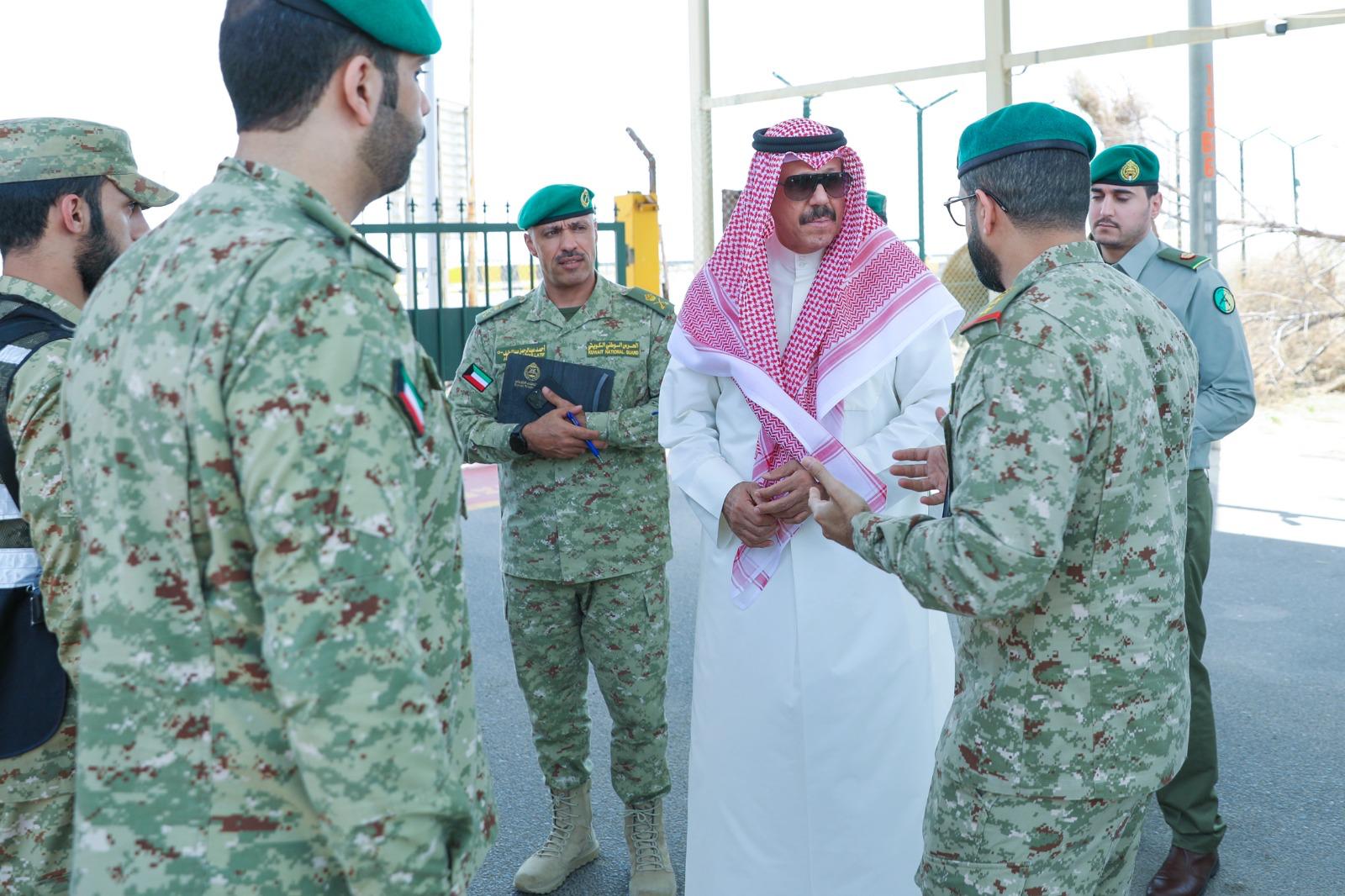 Deputy Chief of the National Guard during a visit to the Kabd relay station which is guarded by the National Guard