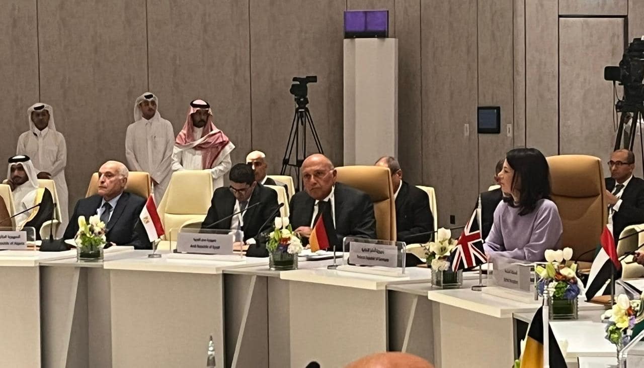 وزير الخارجية المصري سامح شكري في الاجتماع الوزاري التنسيقي