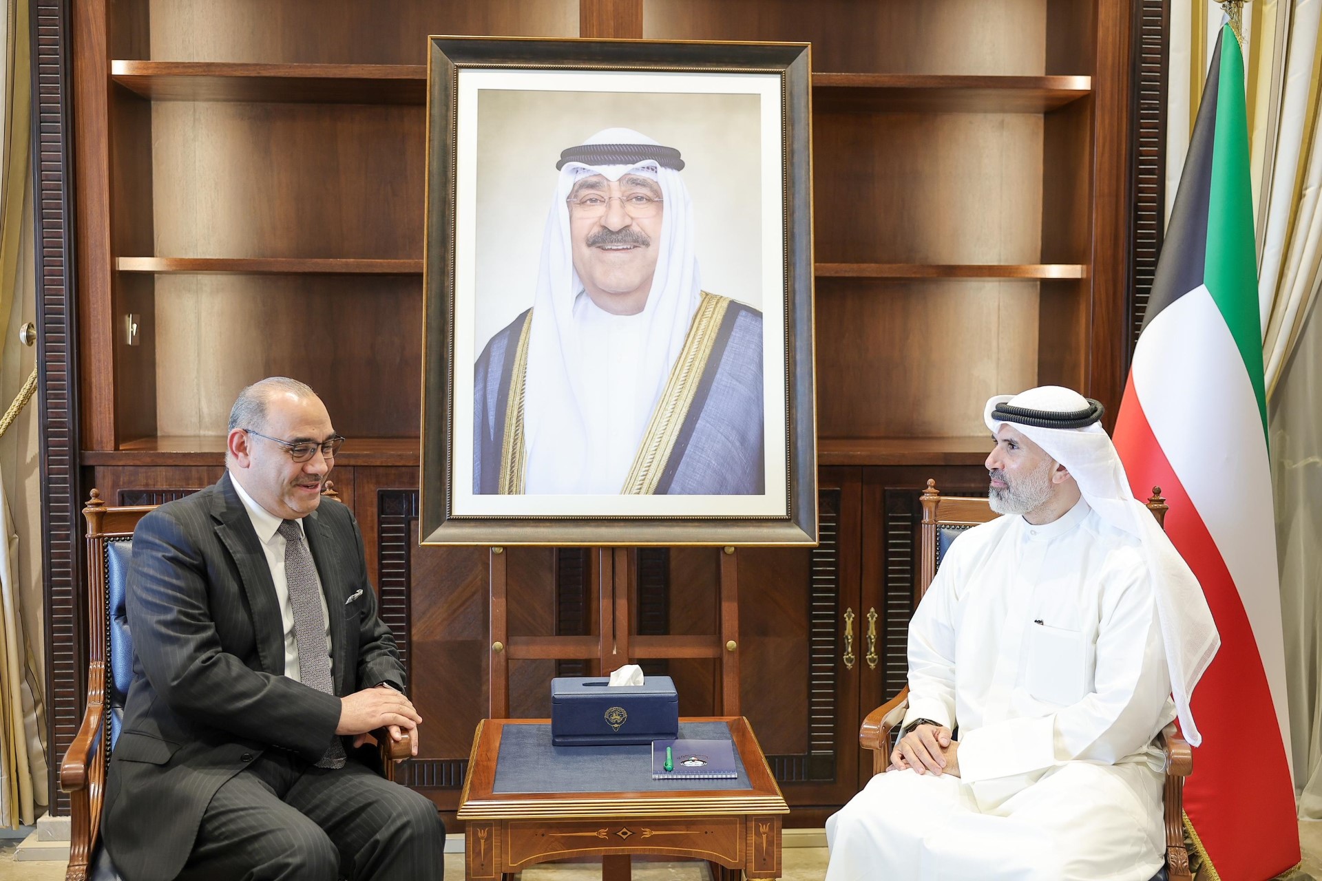 Deputy Foreign Minister received Iraq's Ambassador to Kuwait Al-Munhil Al-Safi