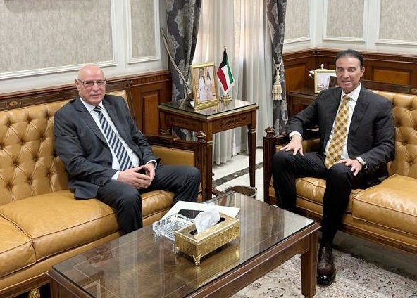 Assistant Secretary General Ambassador Ahmad Khattabi meets with Ambassador Talal Al-Mutairi